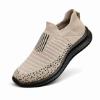 Walking Khaki Shoes Slip-On Mesh Men (Shoe Size: 40)