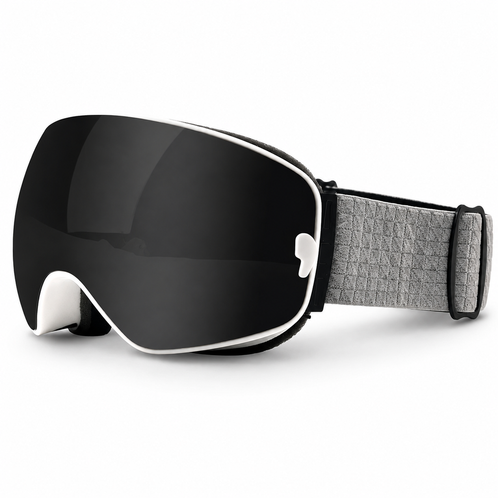 Magnetic Flip Snow Goggles with Spherical Anti-Fog UV400 Lenses