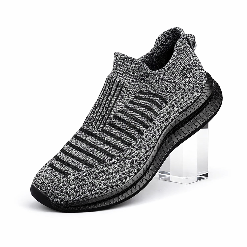 Walking Grey Shoes Slip-On Mesh Men (Shoe Size: 41)
