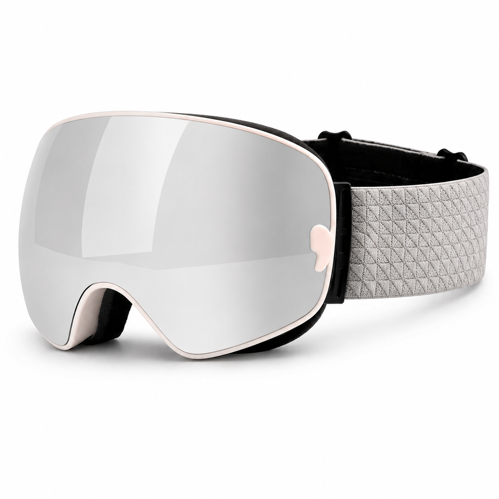 UV400 Magnetic Flip Ski Goggles with Wide View Anti-Fog Lenses