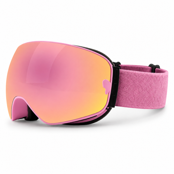 Spherical Magnetic Flip Ski Goggles with REVO Anti-Fog Protection