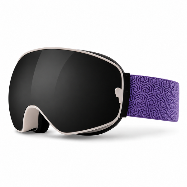 Magnetic Flip Ski Goggles with Dual-Layer Anti-Fog Lens