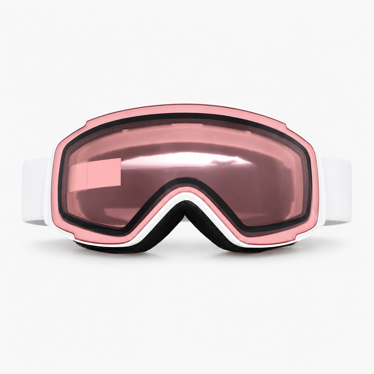 Kids Snow Goggles with Anti-Fog Cylindrical Lenses - Pink