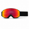 Kids Snow Goggles Dual-Layer Anti-Fog Lenses - Red