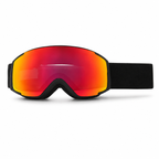 Kids Snow Goggles Dual-Layer Anti-Fog Lenses - Red