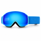 Kids Snow Goggles with Dual-Layer Anti-Fog Lenses - Blue