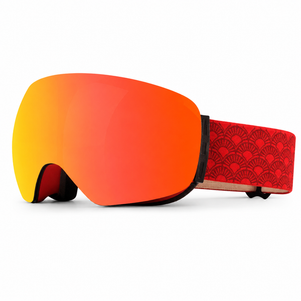 Spherical Magnetic Ski Goggles with UV400 Anti-Fog Snow Protection