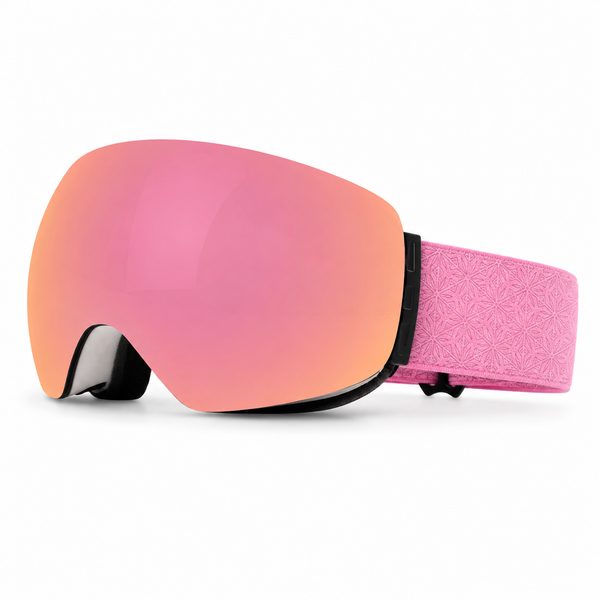 UV400 Magnetic Ski Goggles with Eyewear Compatible Spherical Lenses