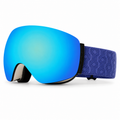 HD Magnetic Snow Goggles with Spherical Anti-Fog Lenses for Skiing