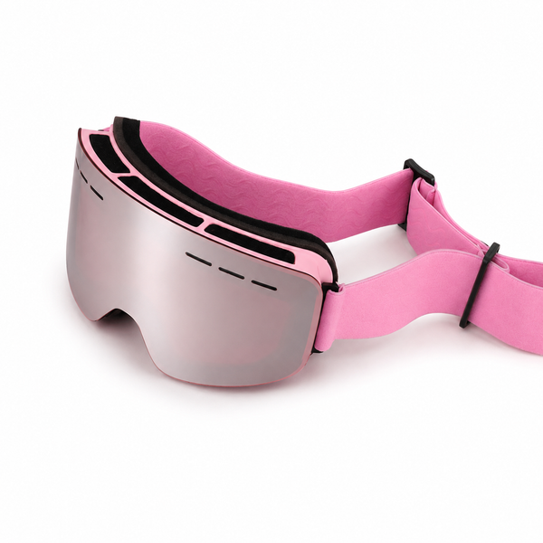 Impact Resistant Cylindrical Snow Goggles with REVO Anti-Fog Lens