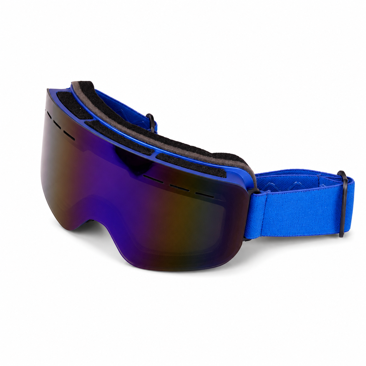 Prescription Compatible Cylindrical Ski Goggles with Anti-Fog Dual-Layer Lenses