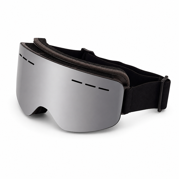 Wide View Dual-Layer Ski Goggles with Anti-Fog REVO Coated Lenses