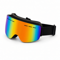Anti-Fog Cylindrical Ski Goggles with Dual-Layer Lenses for Snow Sports
