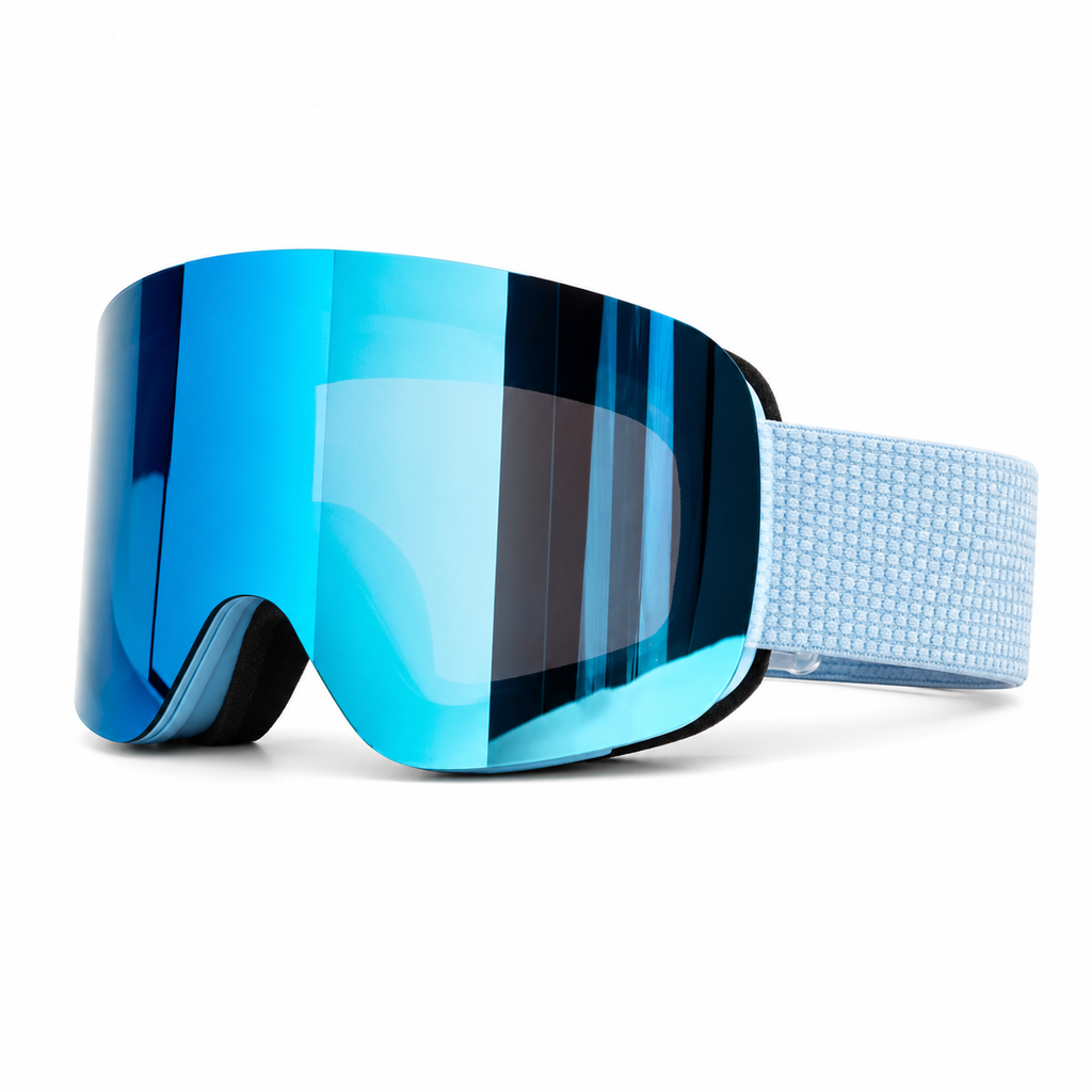 Magnetic Flip-Up Ski Goggles Anti-Fog Cylindrical Lens