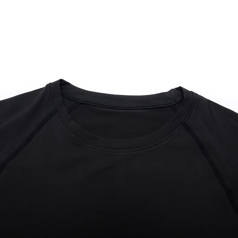 Top Long Compression Black Sleeve Quick Dry for Men (Small)