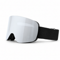 Anti-Fog Magnetic Snow Goggles with Cylindrical Flip-Up Lens