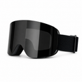 Cylindrical Magnetic Ski Goggles with Flip-Up Anti-Fog Design