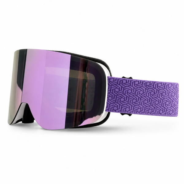 Dual-Layer REVO Ski Goggles with Wide View UV400 Protection