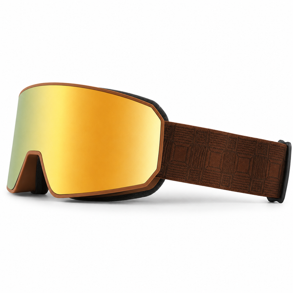 Cylindrical Snow Goggles with REVO Anti-Fog Dual-Layer Protection