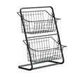 Storage Basket Metal Wire Removable Kitchen Organizer