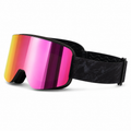 Rose Magnetic Flip-Up Ski Goggles with Adjustable Anti-Fog Protection