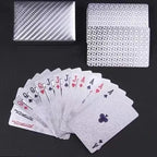 Playing Cards Silver Foil Waterproof Plastic