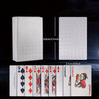 Playing Cards Silver Foil Waterproof Plastic