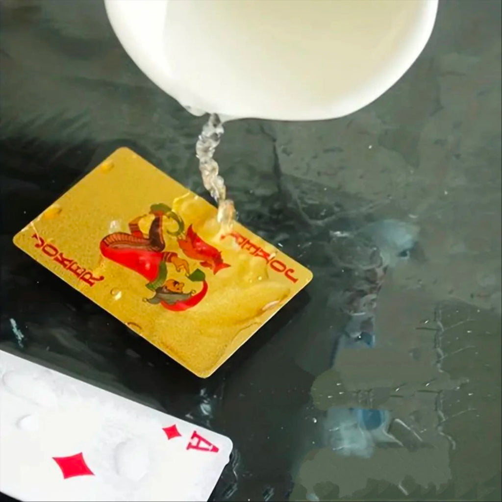 Playing Cards Plastic 24K Gold Foil