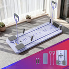 Everfit Pilates Board Foldable Reformer Multi Functional Exercise Trainer Purple