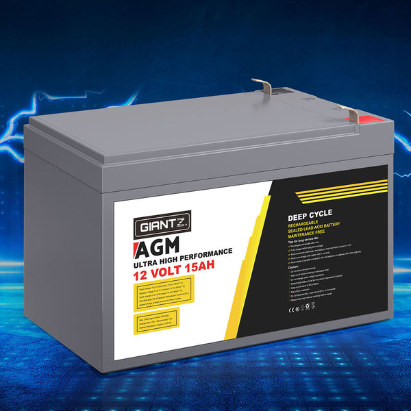 Deep Cycle AGM Battery for Solar Caravan and Camping Systems