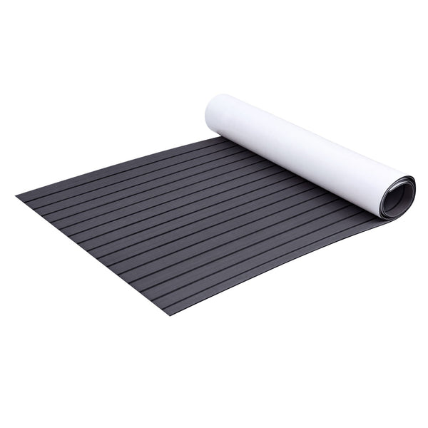 Boat Flooring Mat Decking Sheet 240x90x0.6cm Dark Grey Decor