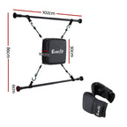 Everfit Doorway Punching Bag Adjustable Apartment Friendly with Boxing Gloves Black