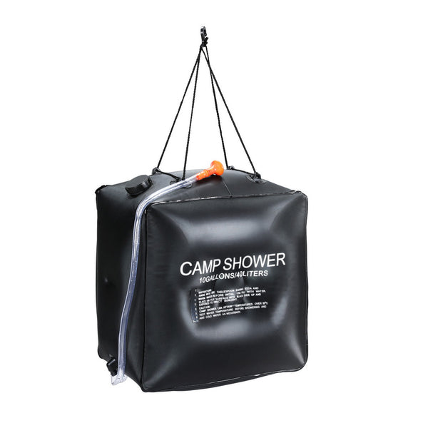 Portable Black Camping Shower Bag for Outdoor Washing