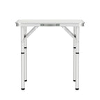 Weisshorn Folding Camping Table 60CM Adjustable Portable Outdoor Picnic Desk