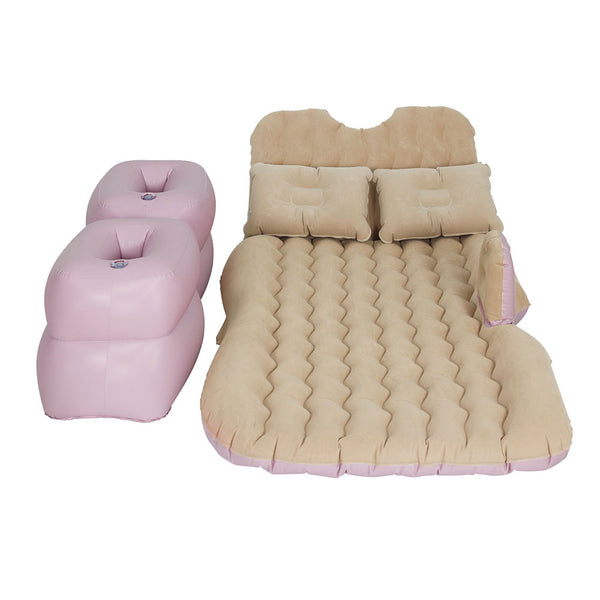 Beige Inflatable SUV Back Seat Mattress for Outdoor Travel