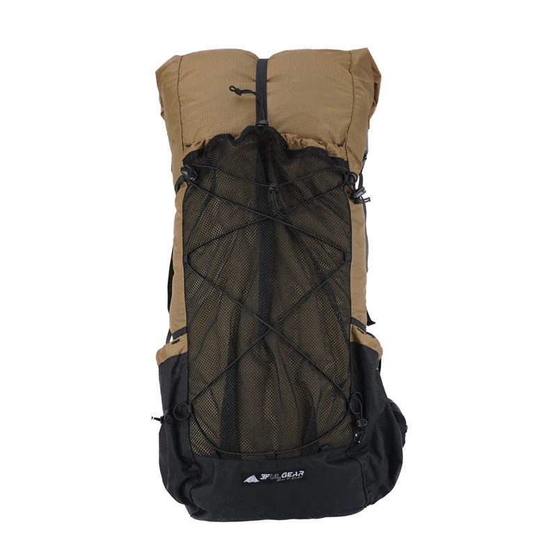 Hiking Backpack with Lightweight Nylon Khaki