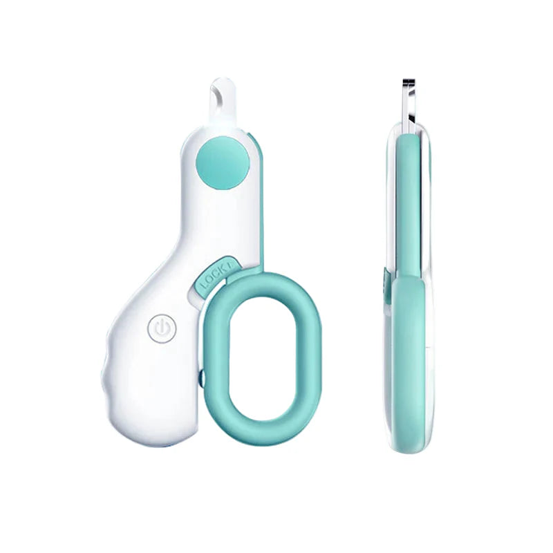 Pet Nail Clipper LED Light Grooming Scissors