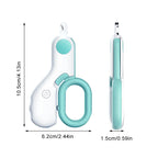 Pet Nail Clipper LED Light Grooming Scissors