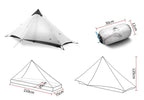 Outdoor Camping Tent with Ultralight 3 Season for 1 Person