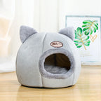 Cat Bed Winter Cave with Removable Cushion