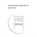 Dollhouse Bedside Table with Wooden Miniature Furniture