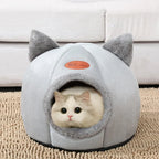 Cat Bed Winter Cave with Removable Cushion