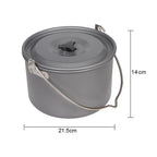 Camping Aluminium Hanging Pot 4.2L