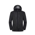 Jacket with Waterproof Quick Dry UV Protection for Hiking (M-Black)