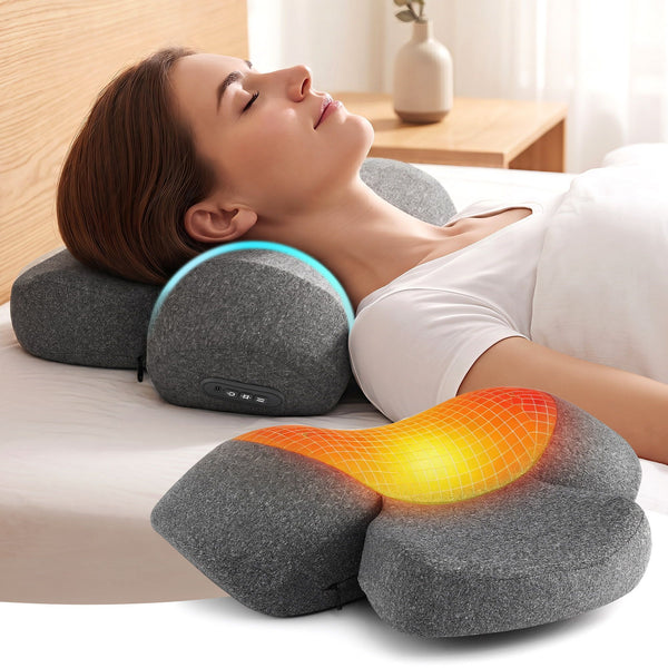 Type-C Rechargeable Massage Pillow for Neck & Shoulder