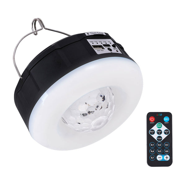 Rechargeable Solar RGB LED Projector Lamp for Camping Parties