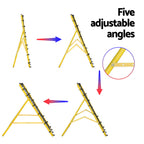 Everfit Baseball Soccer Net Rebounder Football Goal Net Sports Training Aid Yellow