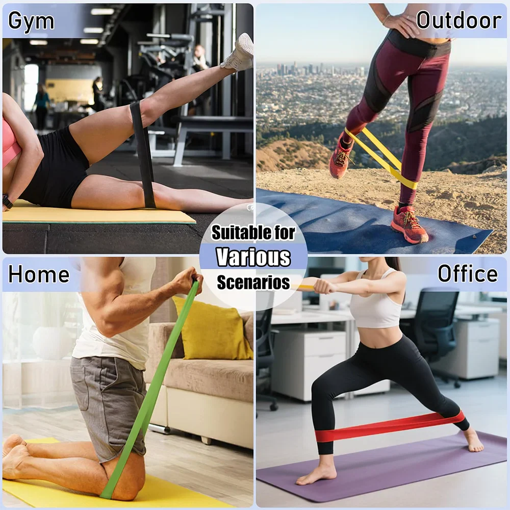 5-Level Resistance Workout Bands Set (Black)