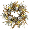 Best Christmas Wreath Artificial Pine Cone Round | Buy Online at Furniture Things Australia