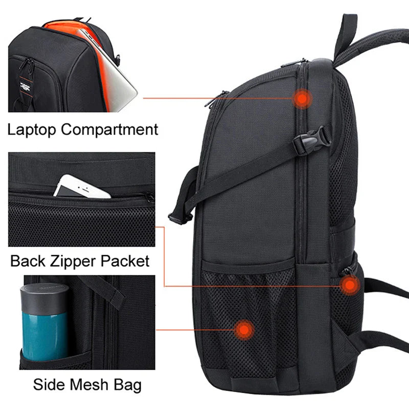 Camera Backpack Waterproof Large-Capacity DSLR Travel